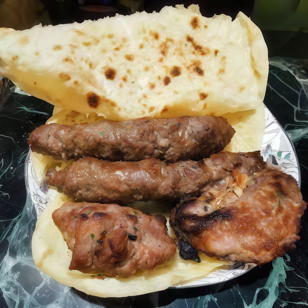 A loaf of kebab and kofta