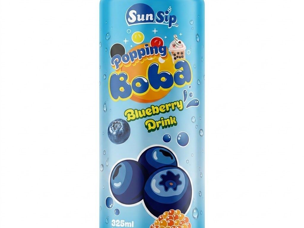 Sun Sip Popping Boba Blueberry 325g