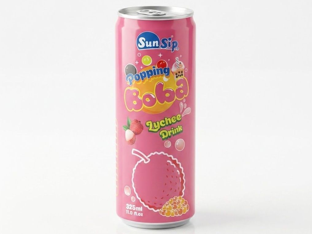 Sun Sip Popping Boba Lychee 325g