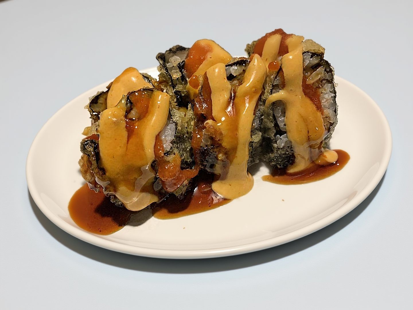 Fried volcano roll