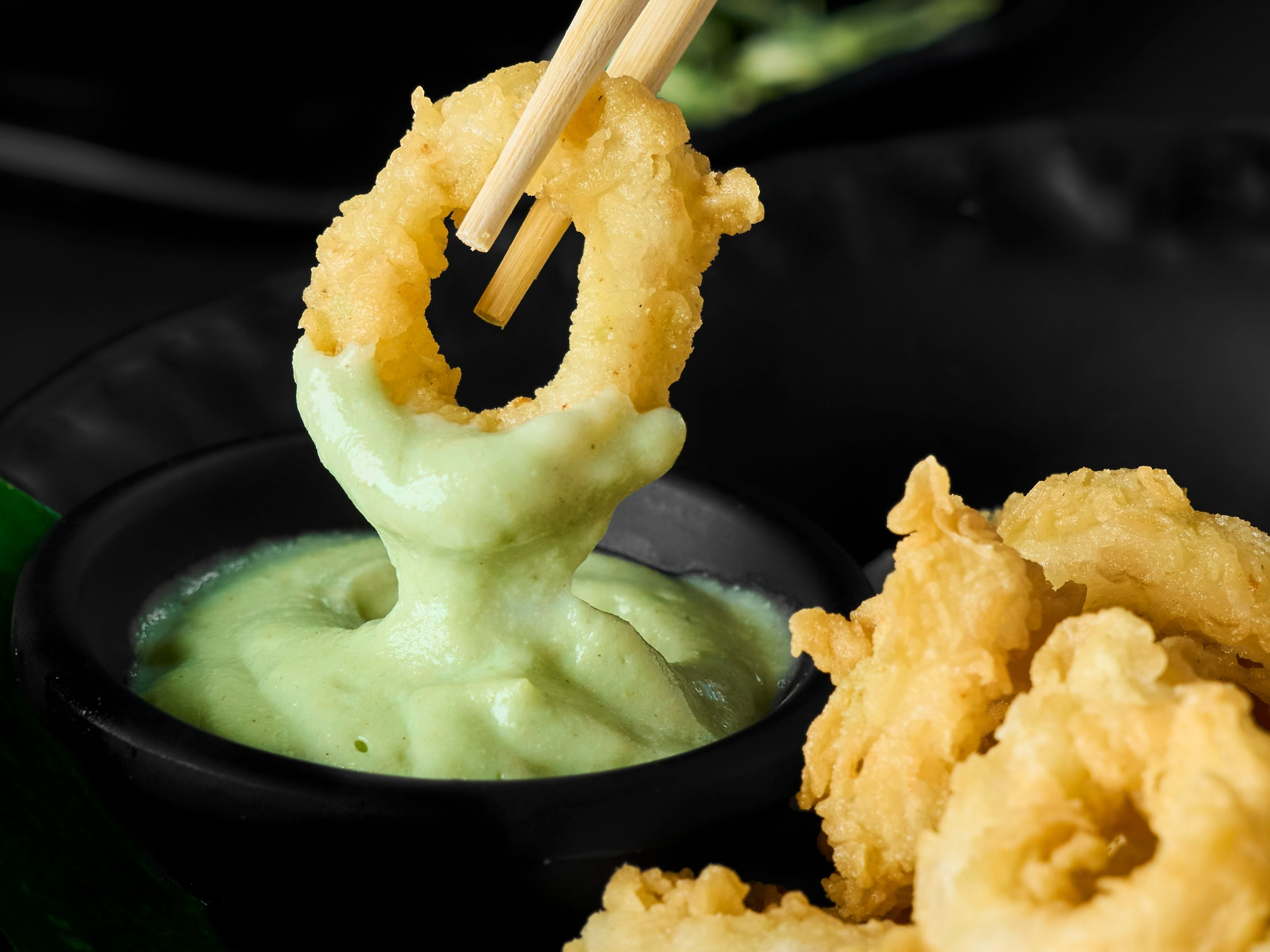 Wasabi calamari