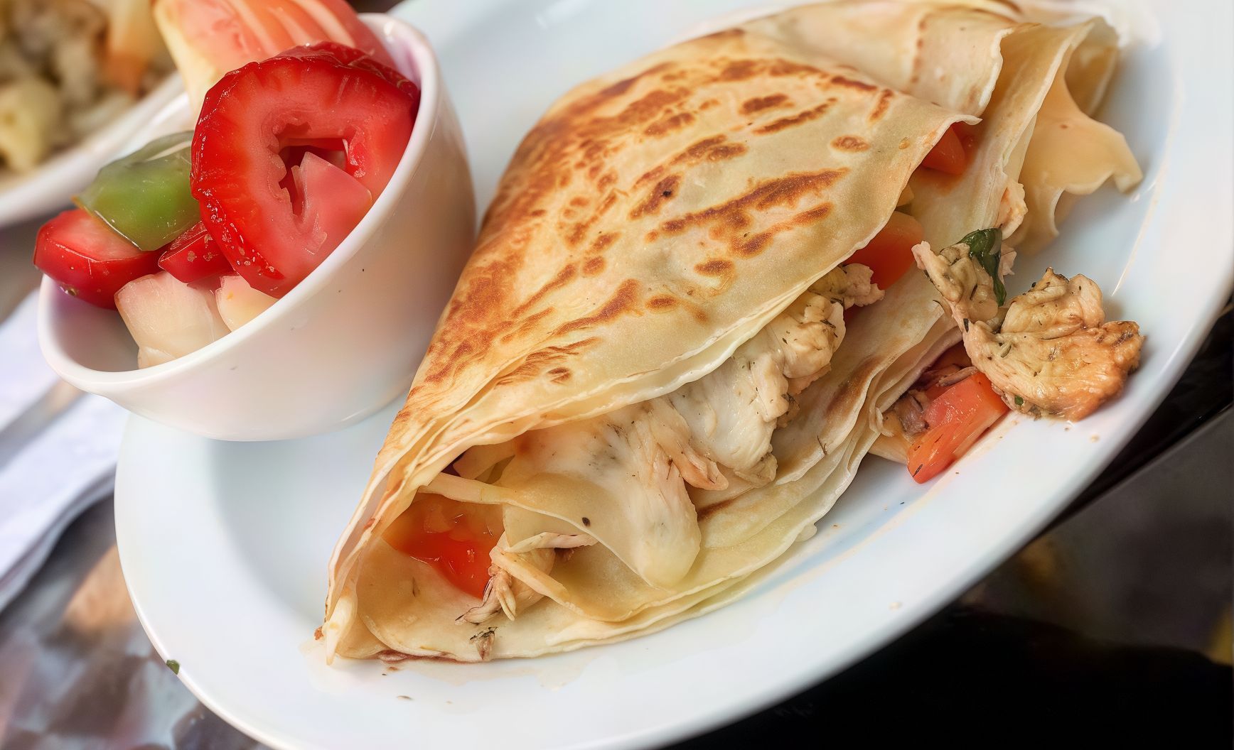 Chicken Fajita Crepe