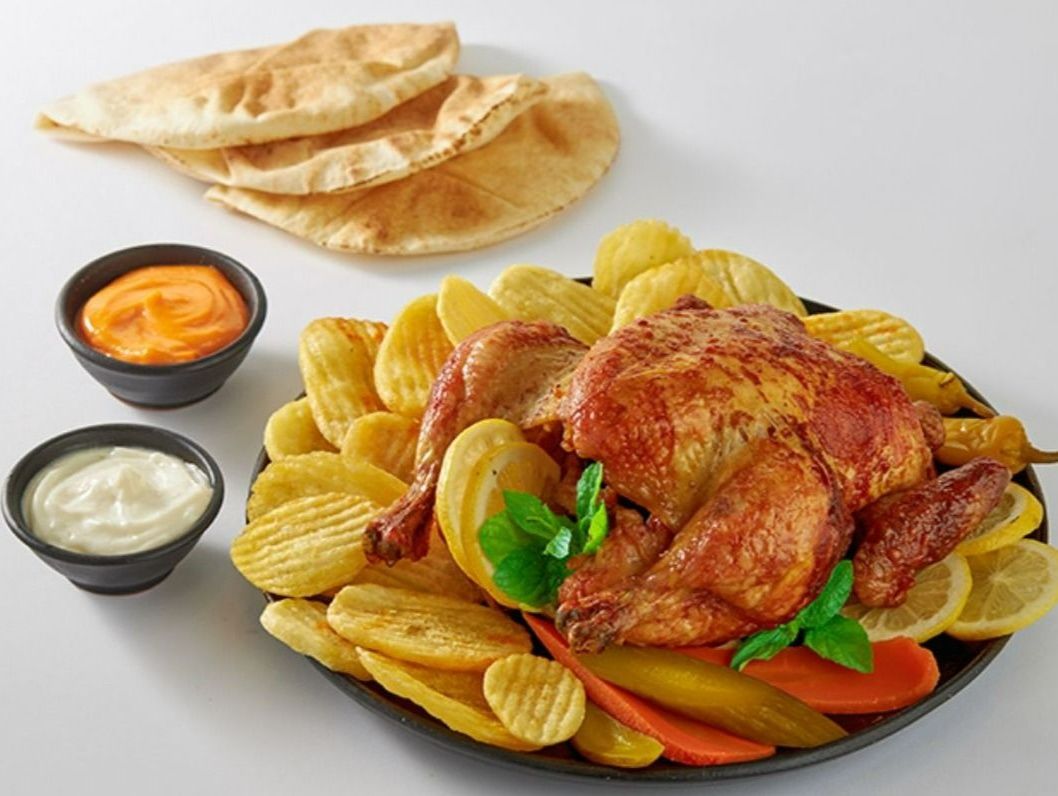 Machine grilled chicken