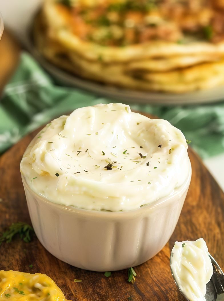 A Large Cup of Garlic Dip