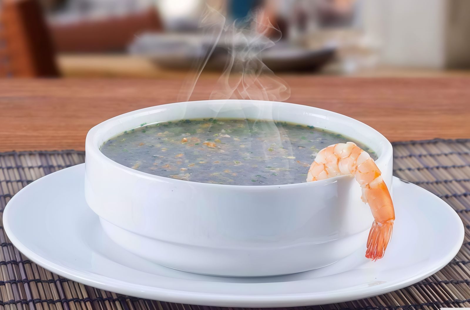 Molokhia with Shrimp