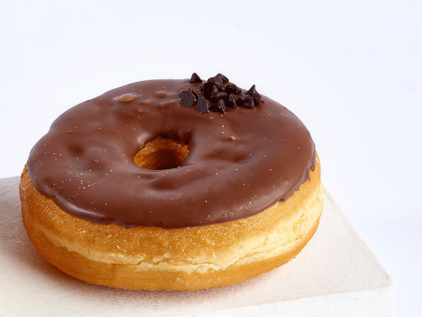 Plain chocolate donut