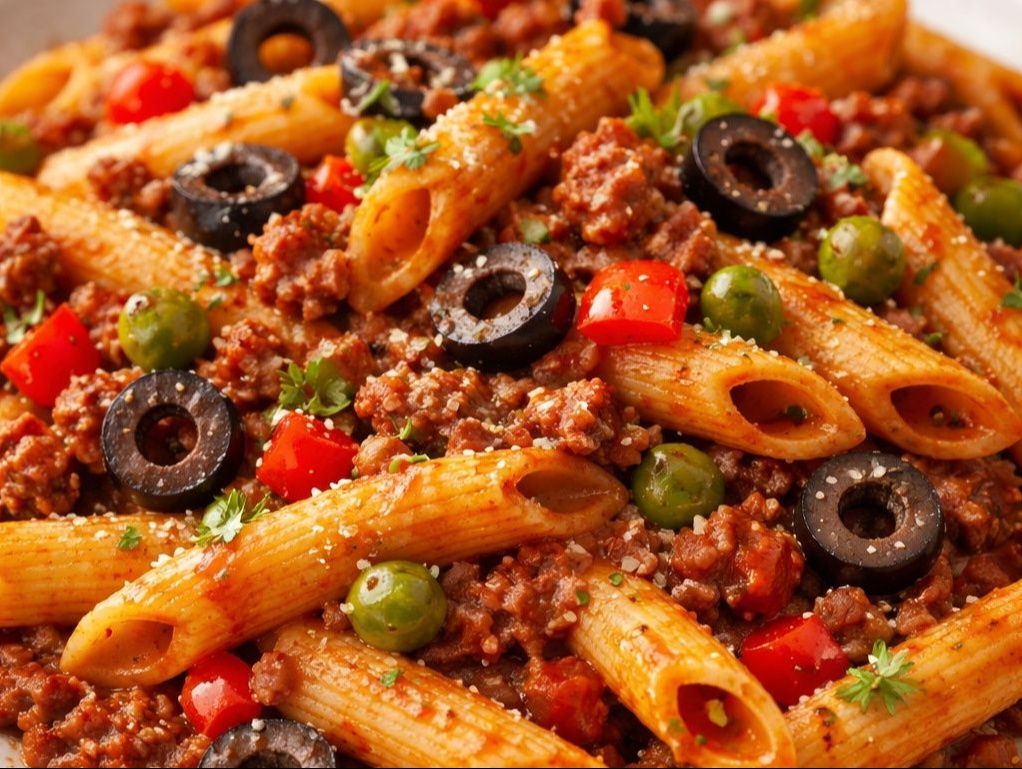 مكرونة بلونيز