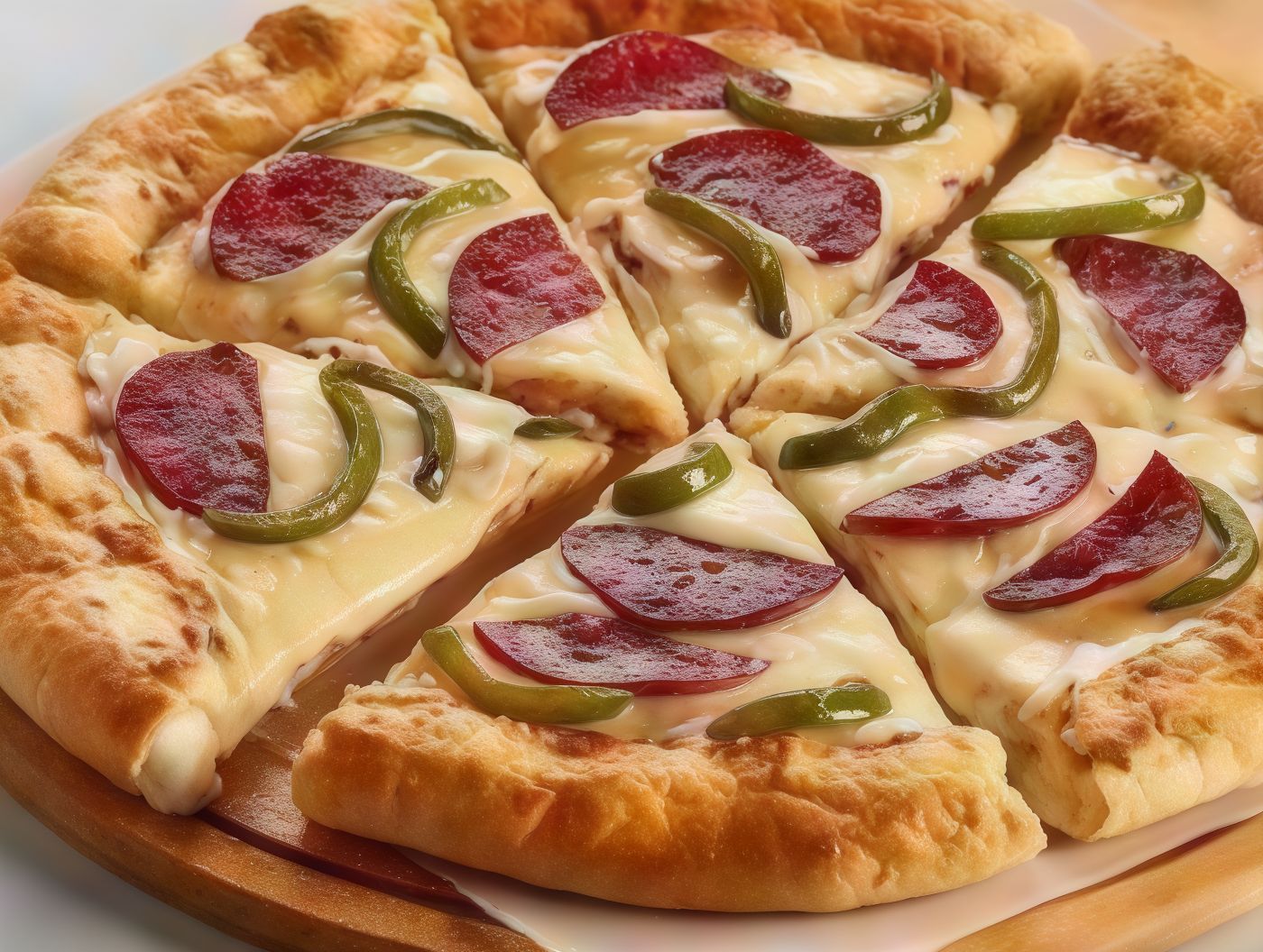 Italian salami pizza