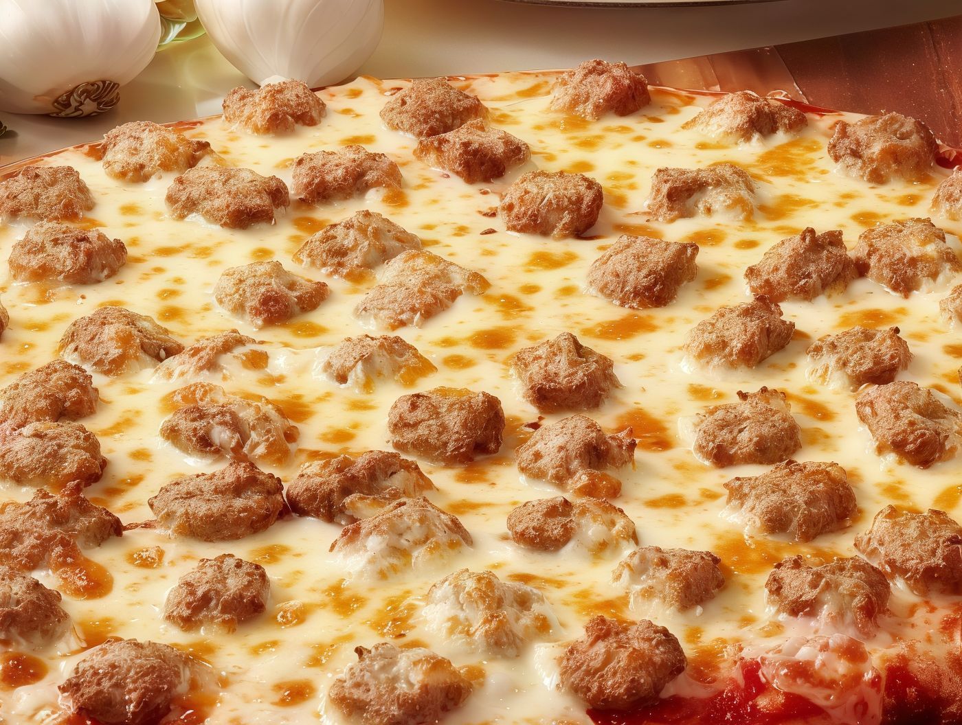 Italian sausage pizza