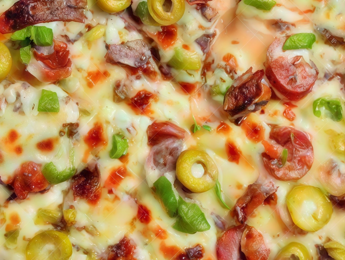 Italian mixed meat pizza