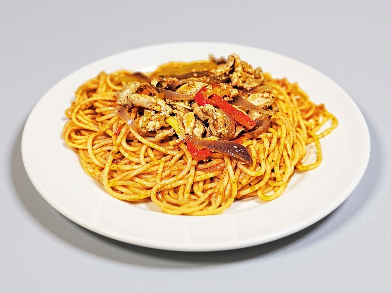 Spaghetti Chicken Shawarma