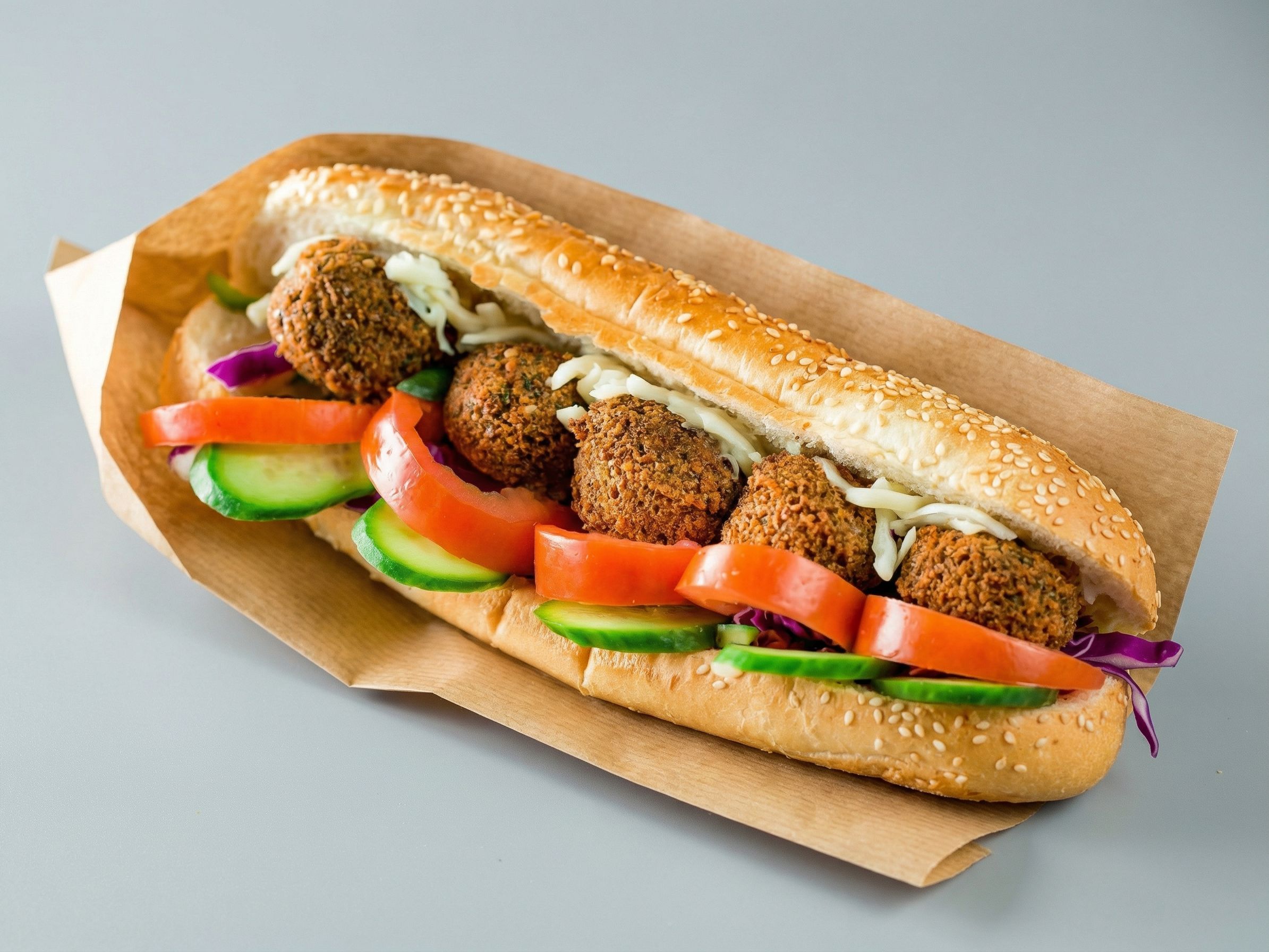 Kiri cheese falafel