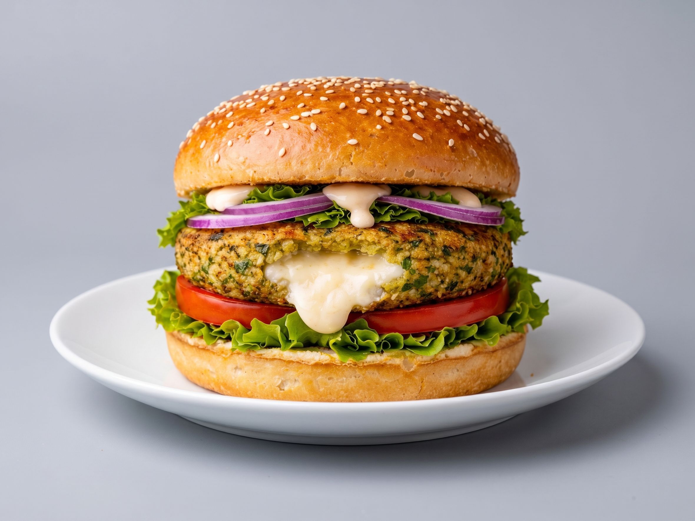 Curry Burger Sandwich