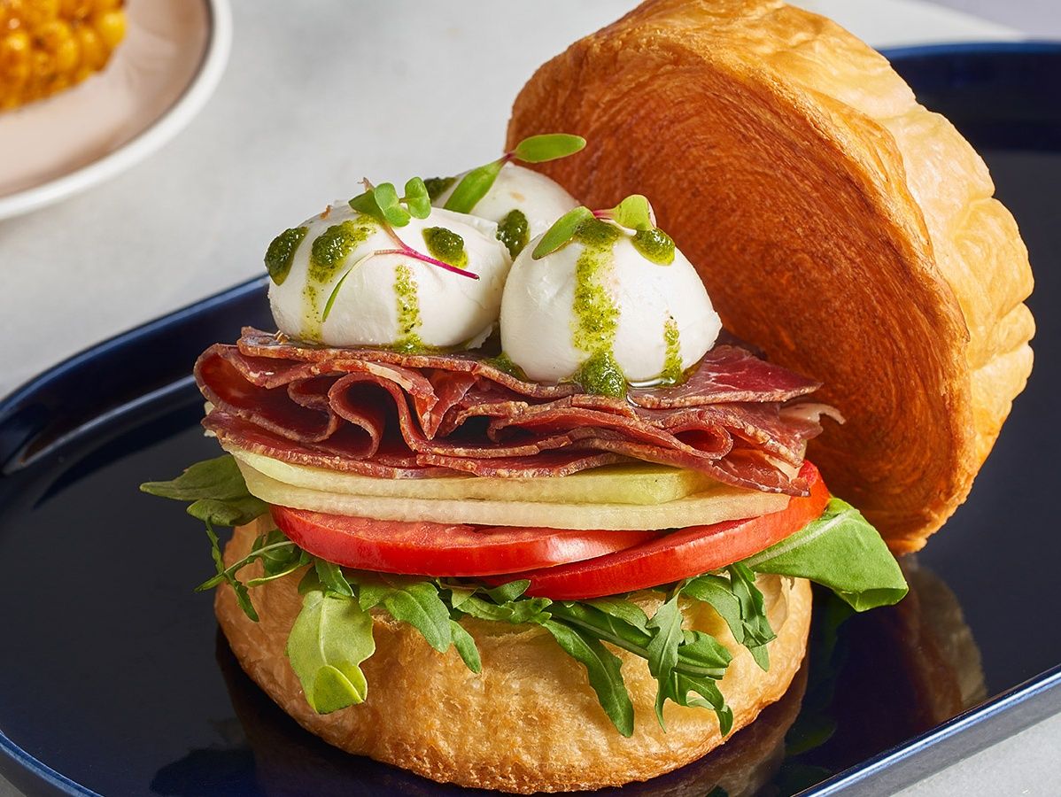 Pastrami Mozzarella Sandwich