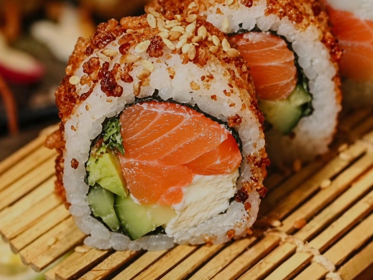 Crispy Salmon with Avocado