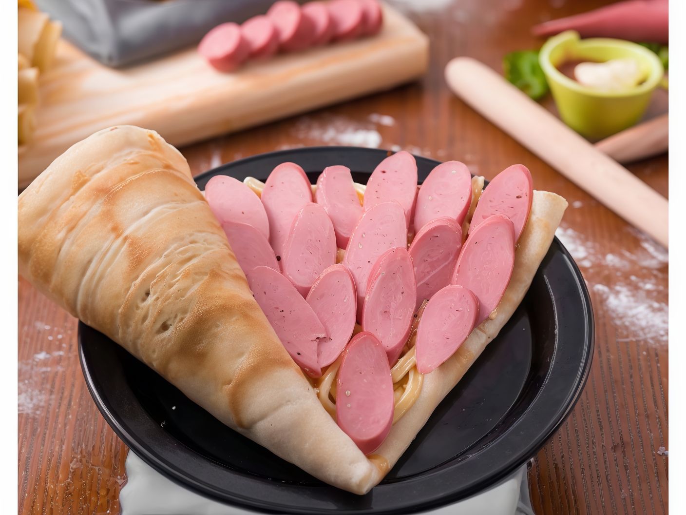 Hot Dog Extra Crepe