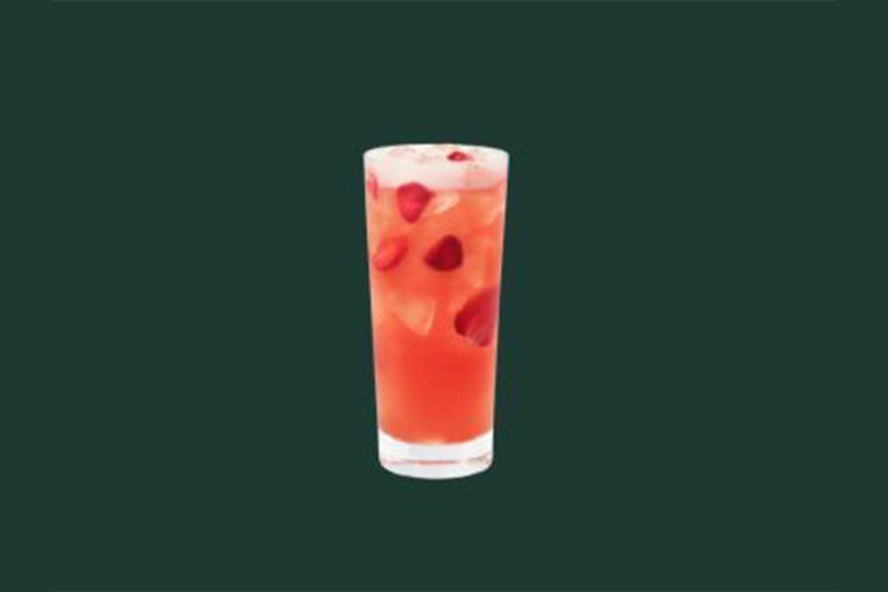 Strawberry Acai Starbucks Refresha Drink