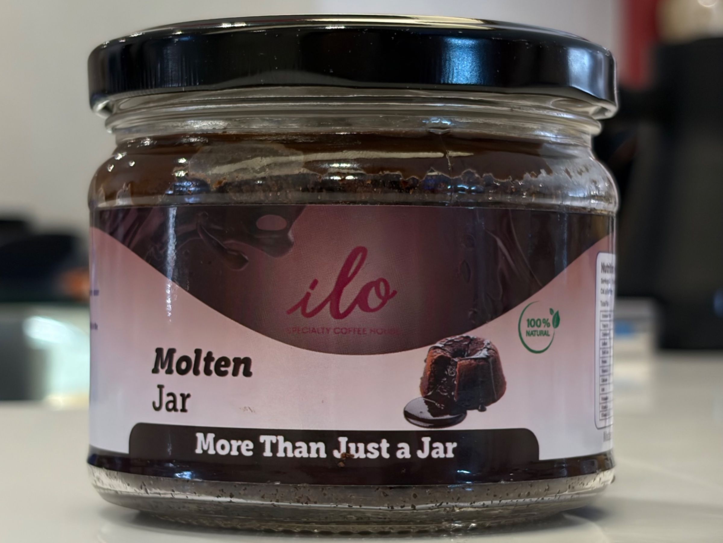 Melted Molten Chocolate Jar