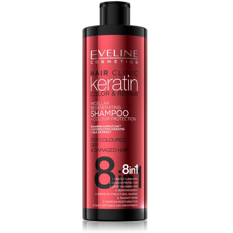 Eveline Keratin Color & Repair Shampoo 400 ml