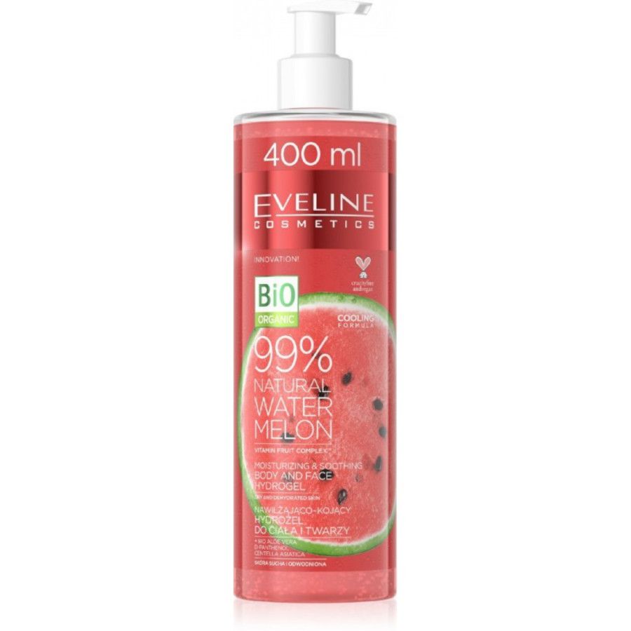Eveline 99% Natural Watermelon Moisturizing Body & Face Hydrogel - 400ml