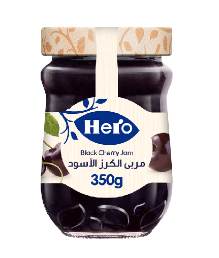 هيرو ديليشيا مربى خفيف بنكهة الكرز الأسود، 320 جم