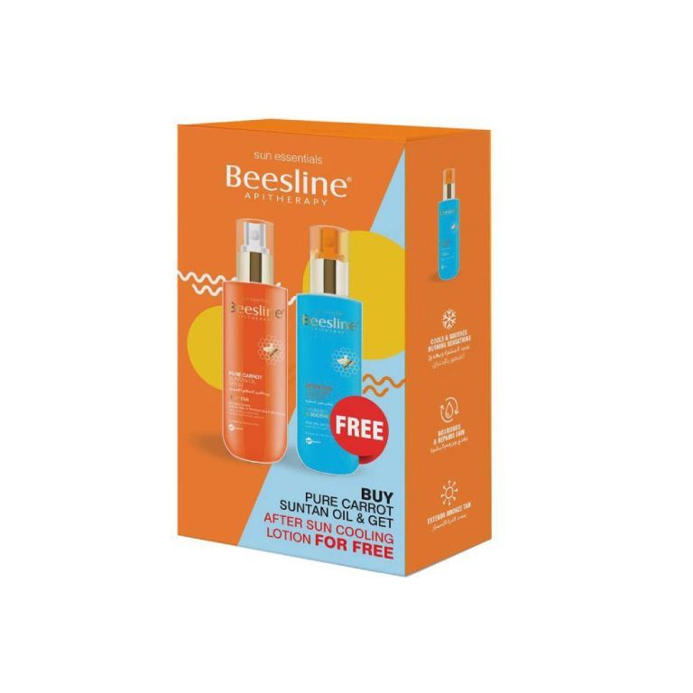 Beesline Pure Carrot Suntan Oil + After Sun Cooling Lotion