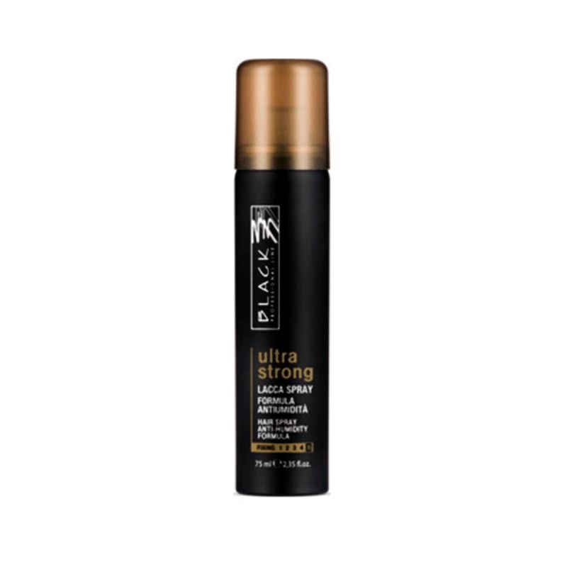 Black Professional Ultra Strong Lacca Hair Spray, 750ml