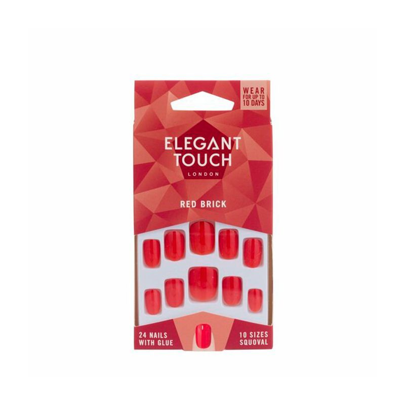 Elegant Touch Nail Extensions - Red Brick
