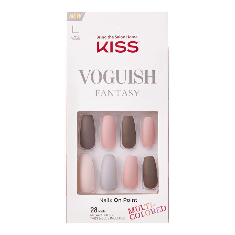Kiss Voguish Fantasy Nails, Long, 28 Counts