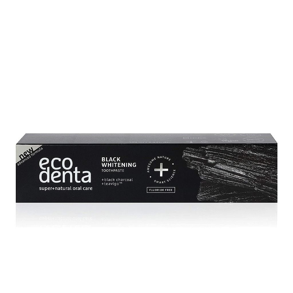 Ecodenta Extra Black Whitening Toothpaste with Black Charcoal & Teavigo 100ml - 6