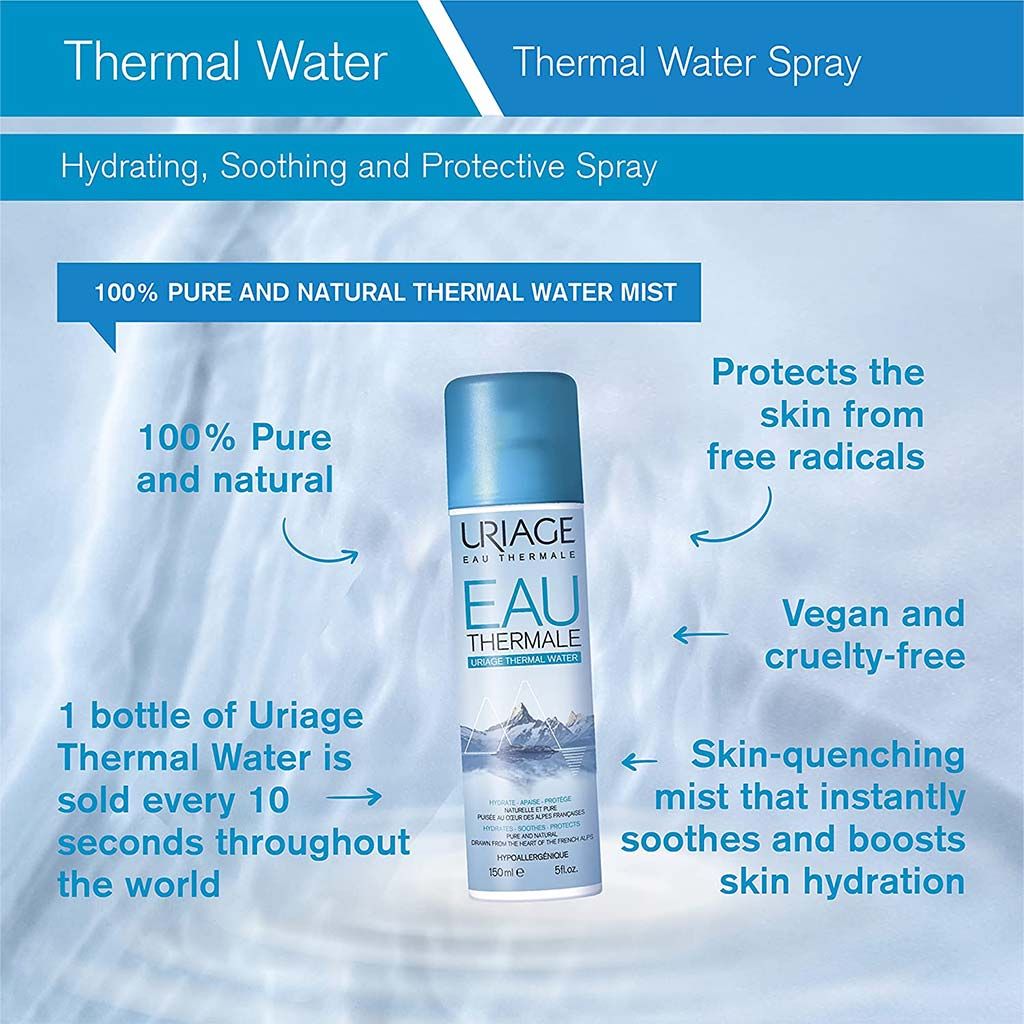 Uriage Eau Thermale Hypoallergenic Thermal Water Facial Mist - 4