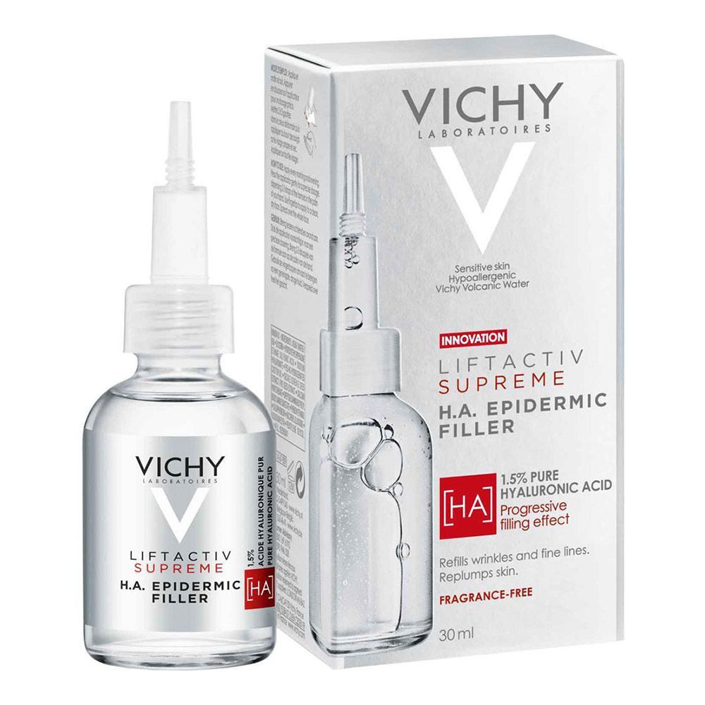Vichy Liftactiv Supreme HA Filler Hyaluronic Acid Serum To Reduce Wrinkles, Plump, & Smooth, 30ml - 8