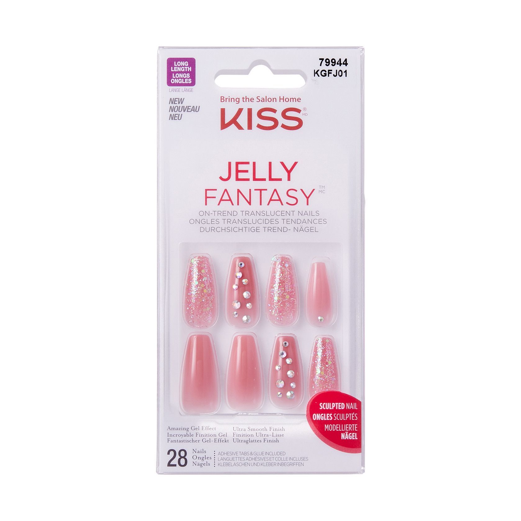 Kiss Gel Fantasy Jelly Nails KGFJ01C