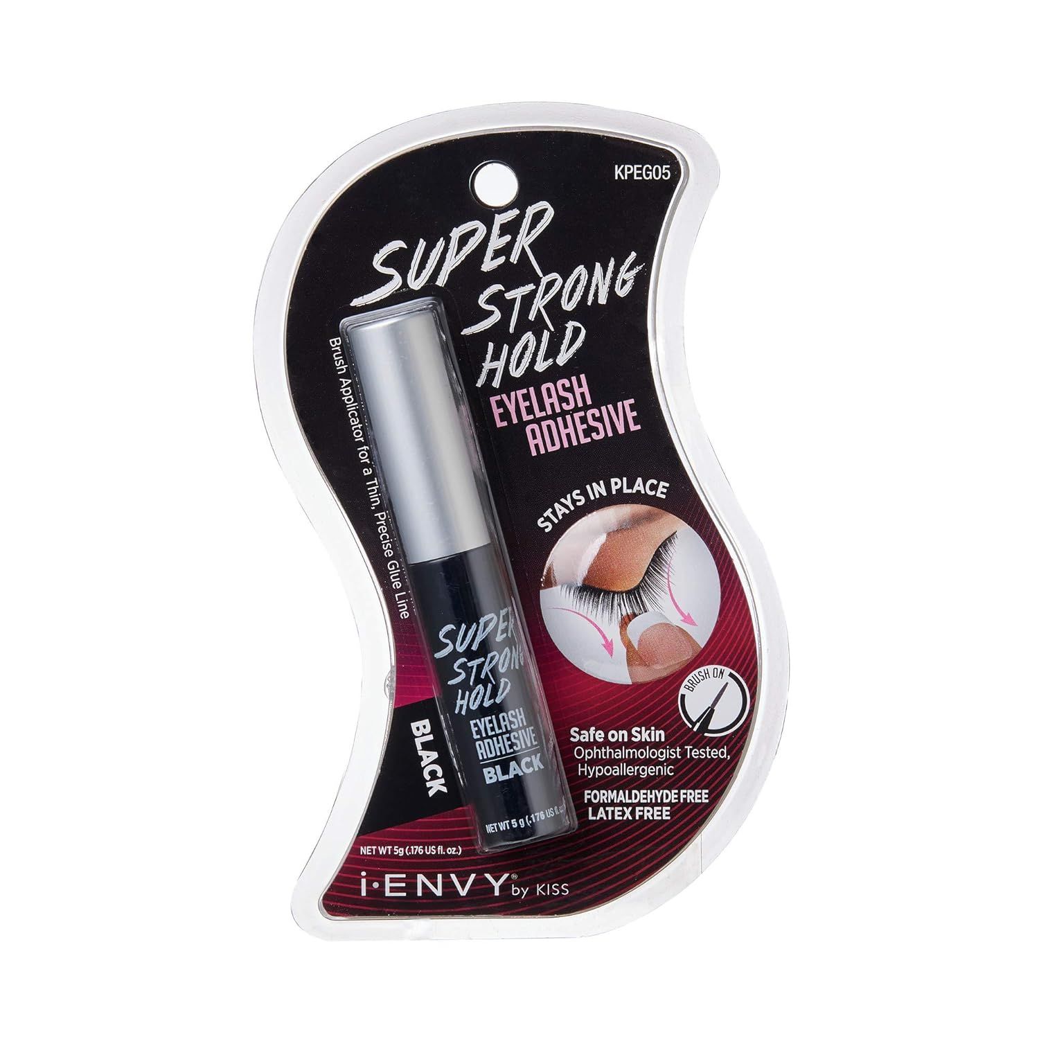 Kiss I.Envy Super Strong Hold Eyelash Adhesive Black 5 Gm