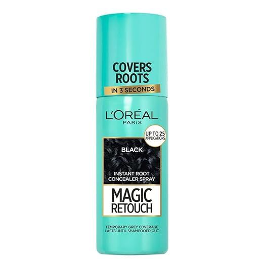 L'Oreal Magic Retouch Hair Spray - Black, 75ml - 11