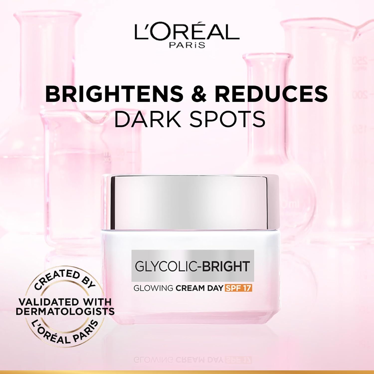 L'Oreal Paris Glycolic Bright Glowing Day Cream SPF 17, 50ml - 1