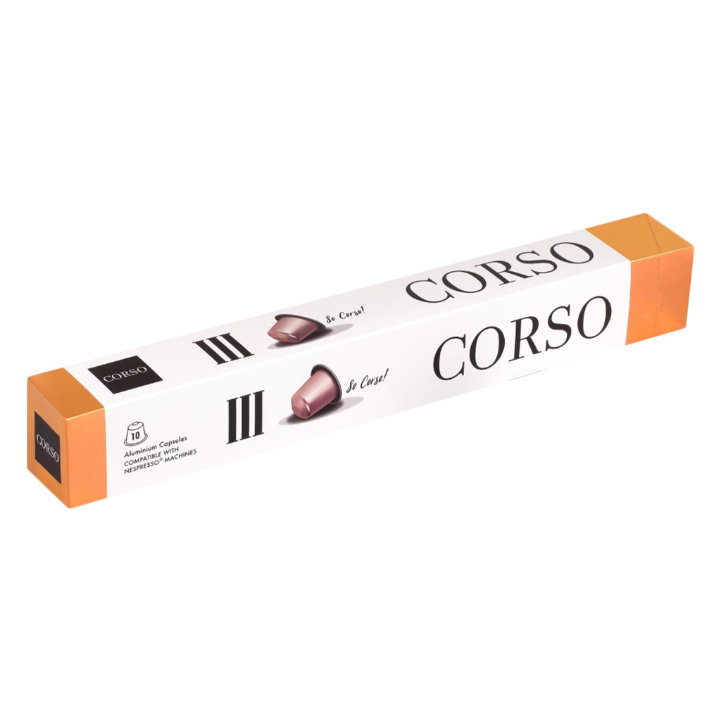 Buy Corso III Bronze Coffee Capsules, 55g, 10 Capsules Online in