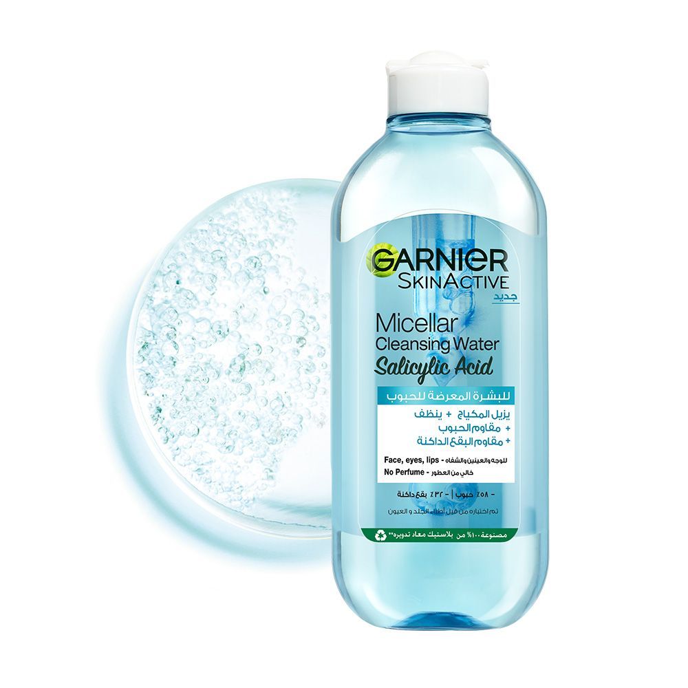 Garnier Skinactive Micellar Cleansing Water for Acne Prone Skin, 400ml