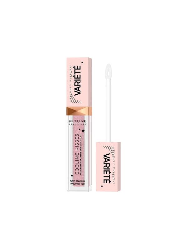 Eveline Variete Cooling Kisses Lip Gloss - 02 Sugar Nude, 6.8ml