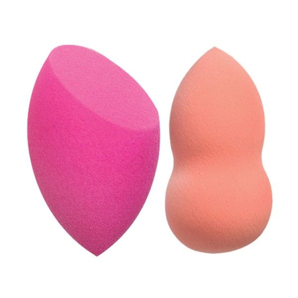 Cala Duo Blending Sponges - Hot Pink & Coral, 2 Pieces
