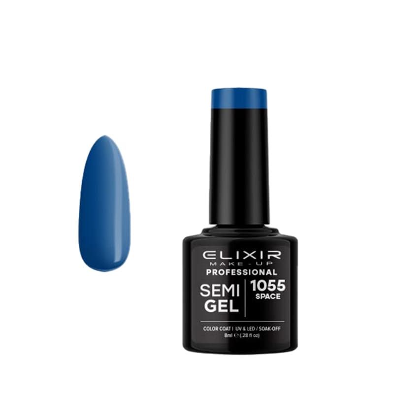 Elixir Semi Gel Color Coat Nail Polish - 1055 Space, 8ml