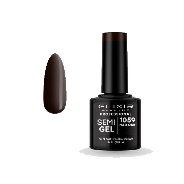 Elixir Semi Gel Color Coat Nail Polish - 1059 Mad Oak, 8ml