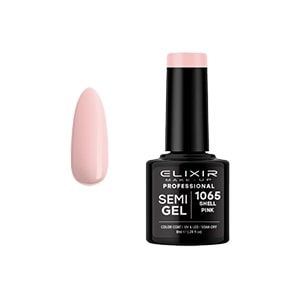 Elixir Semi Gel Color Coat Nail Polish - 1065 Shell Pink, 8ml