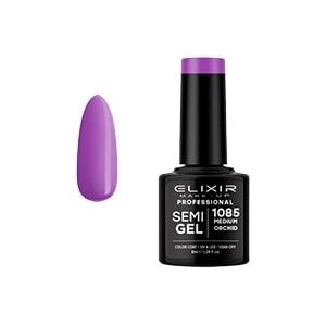 Elixir Semi Gel Color Coat Nail Polish - 1085 Medium Orchid, 8ml