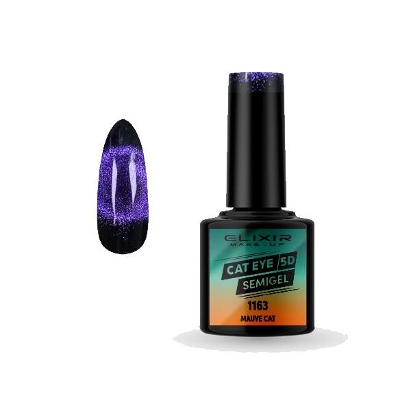 Elixir Semi Gel Color Coat Nail Polish - 1163 Cat Eye, 8ml
