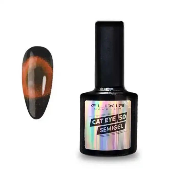 Elixir Semi Gel Color Coat Nail Polish - 1165 Red Cat, 8ml