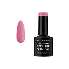 Elixir Semi Gel Color Coat Nail Polish - 822 China Pink, 8ml