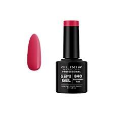Elixir Semi Gel Color Coat Nail Polish - 840 Raspberry Pink, 8ml