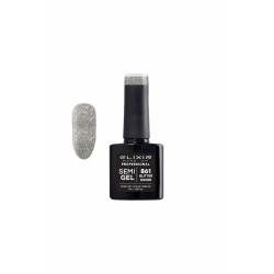 Elixir Semi Gel Color Coat Nail Polish - 861 Glitter Silver, 8ml