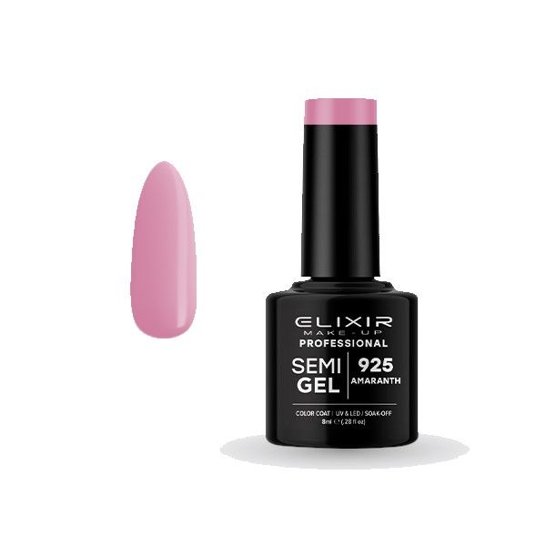 Elixir Semi Gel Color Coat Nail Polish - 925 Amaranth, 8ml